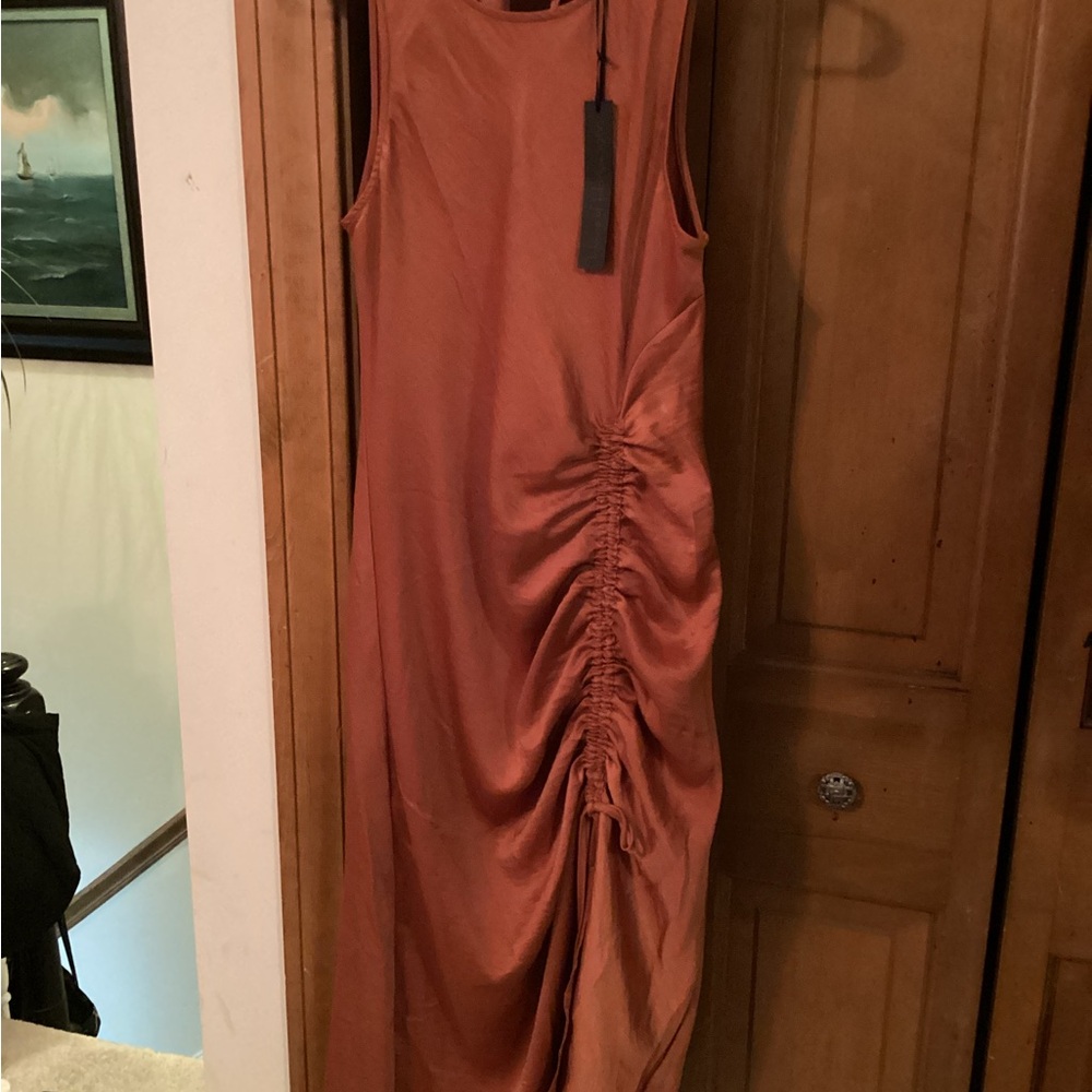 House of Harlow 1960 Ruched Maxi Dress - Rust